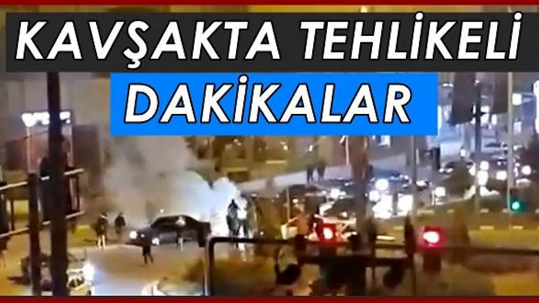 Çatmaca kavşağı karıştı, işte tehlikeli anlar!