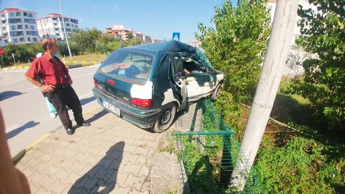 Çaydüzü kavşağında kaza