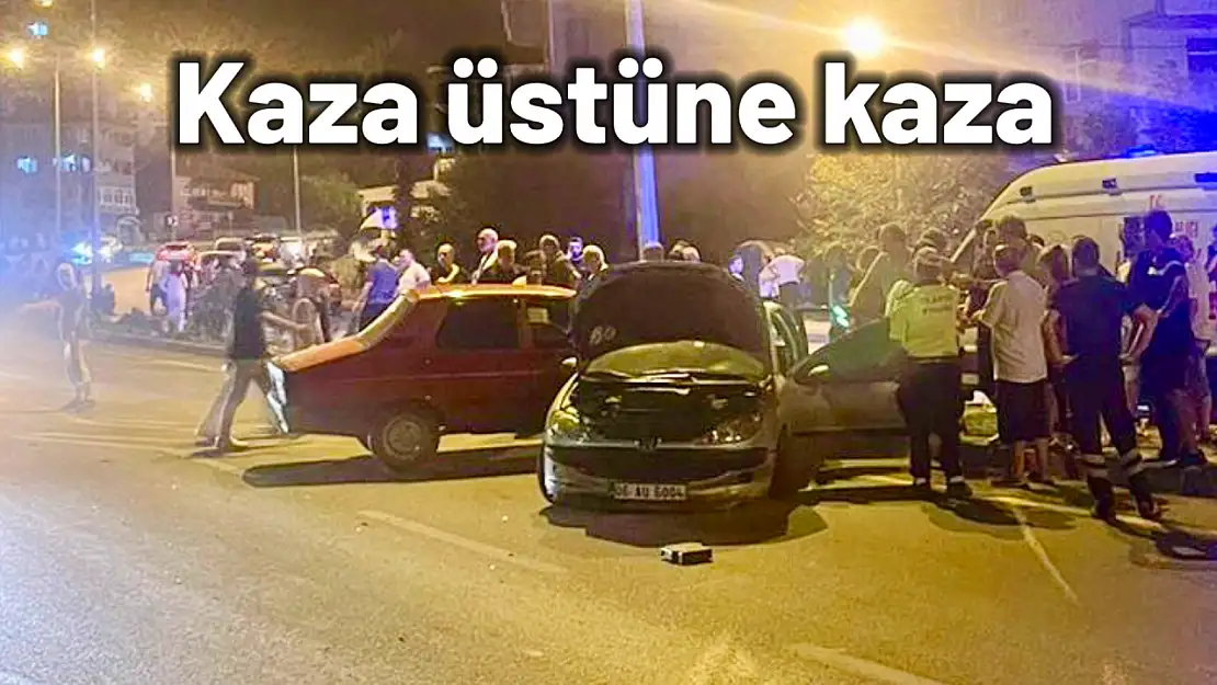 Çevre yolunda kaza üstüne kaza