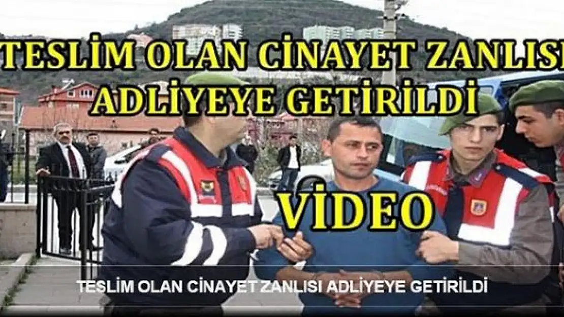 Çifte cinayet zanlısı teslim oldu