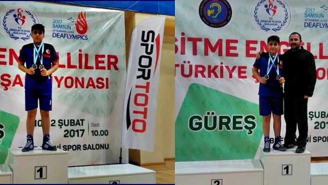 Çifte madalya ile Bartın'ın gururu oldu