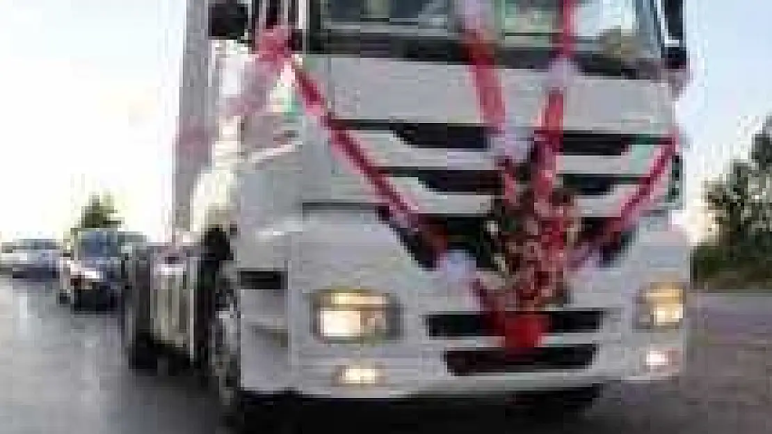 ÇILGIN DAMAT GELİN ALMAYA TIR İLE GİTTİ
