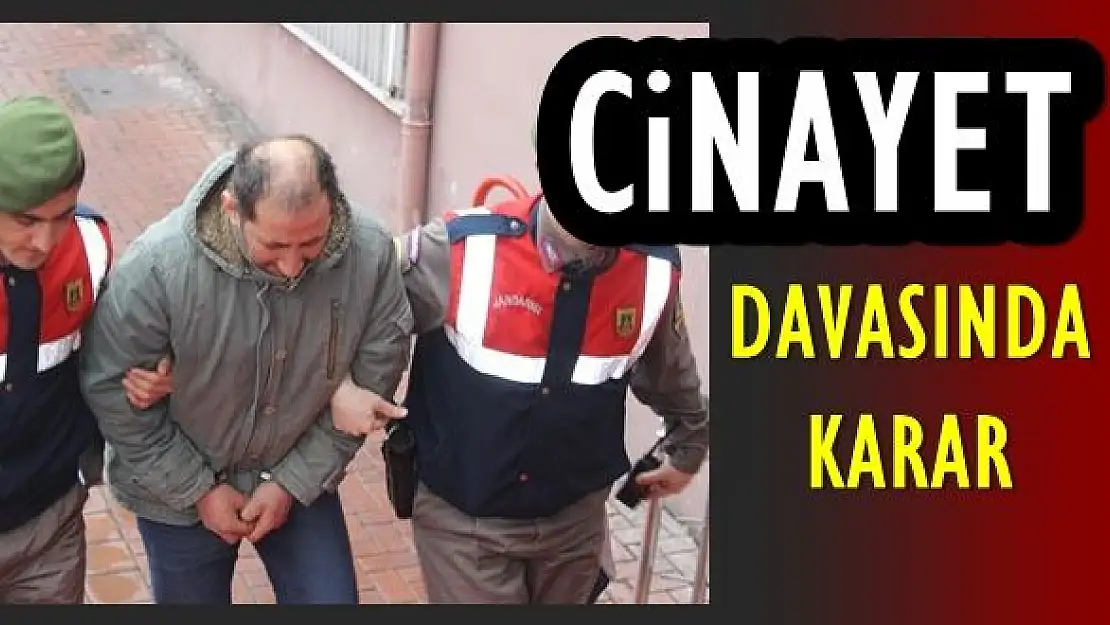 Cinayet davasında karar verildi