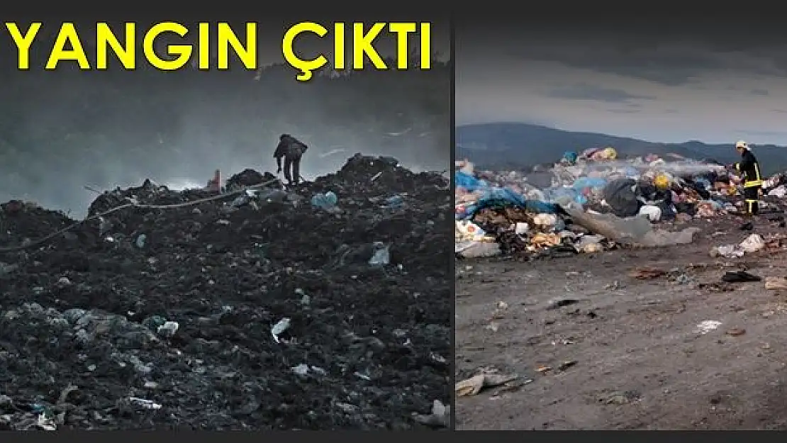 Çöplükte yangın çıktı