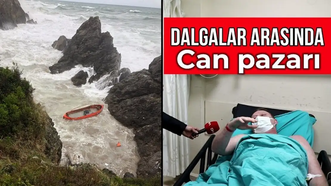 Dalgalar arasında can pazarı yaşandı