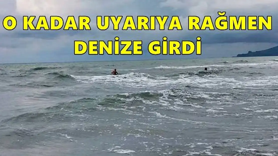 Dalgalara kapılan genç boğuldu