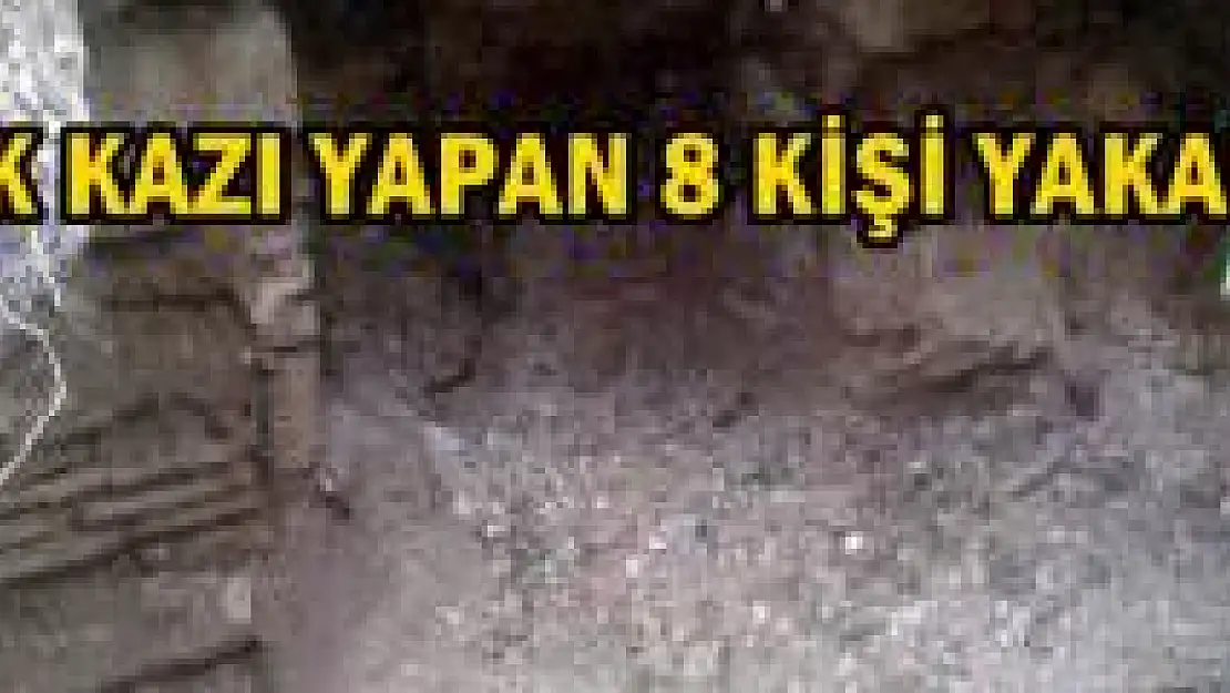 Define Avcıları kazı yaparken yakalandı