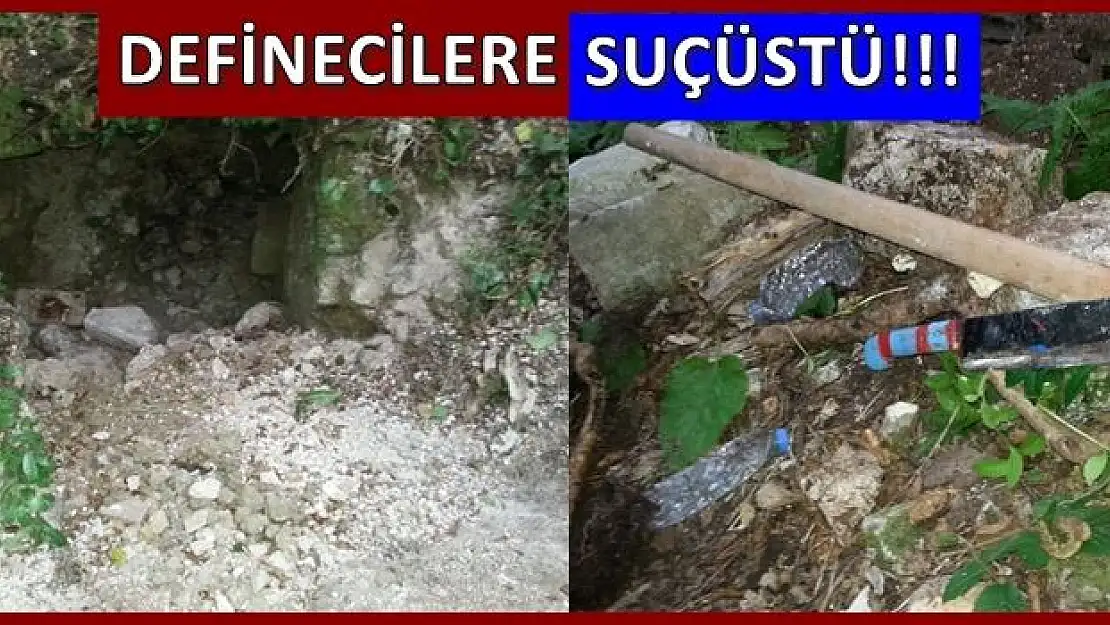 Defineciler Suçüstü Yakalandı.