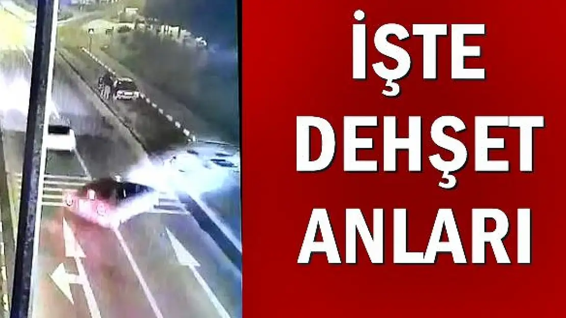 Dehşete düşüren kaza anı kamerada