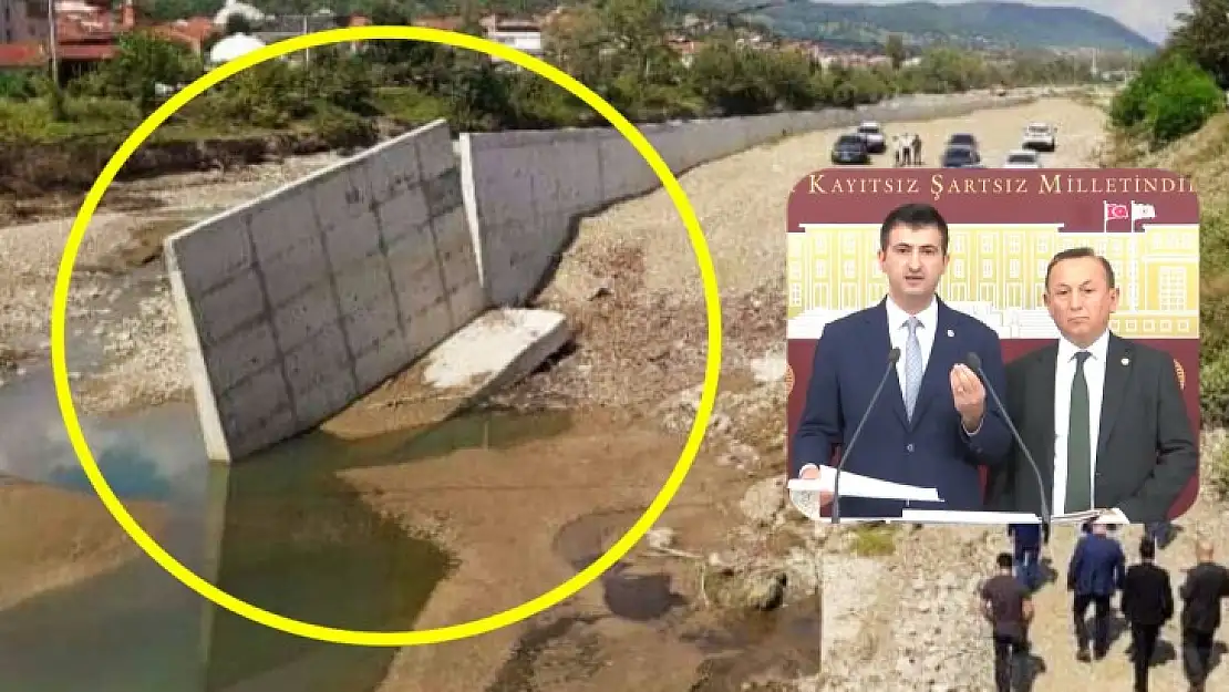 Dere yatağına yapılan yol için önerge