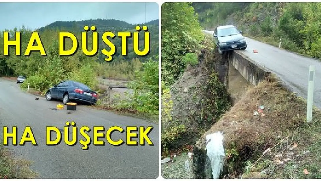 Dereye uçmasına ramak kaldı