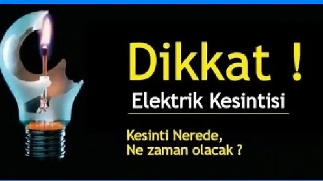 Dikkat! Elektrikler Kesilecek!