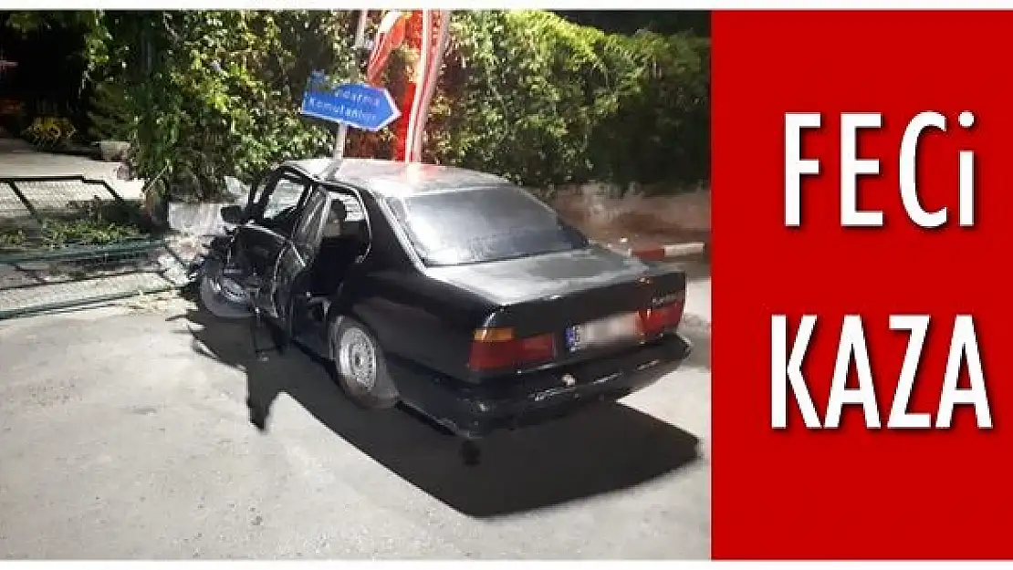Duvara çarptı, faciadan dönüldü