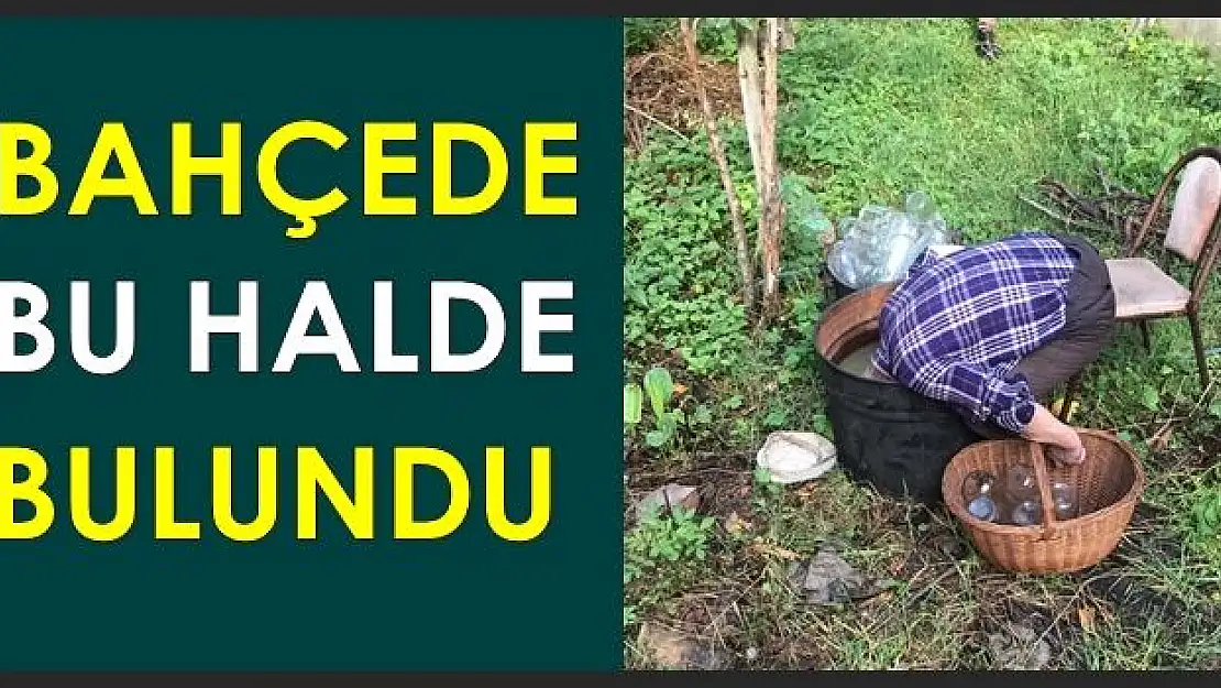 Ecel bahçede yakaladı...