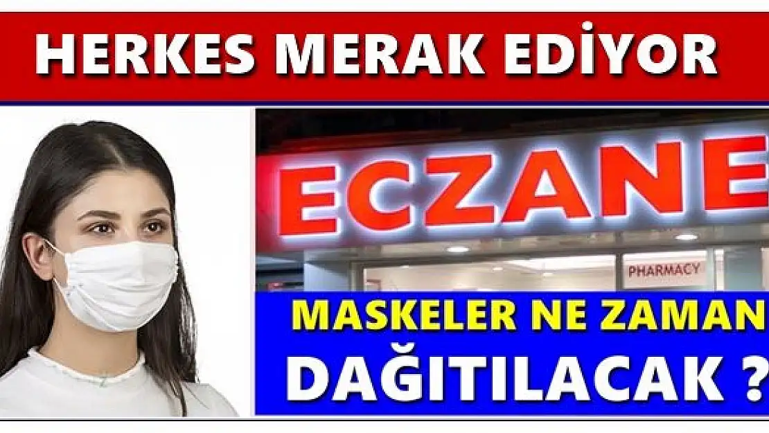 Eczacılardan maske açıklaması