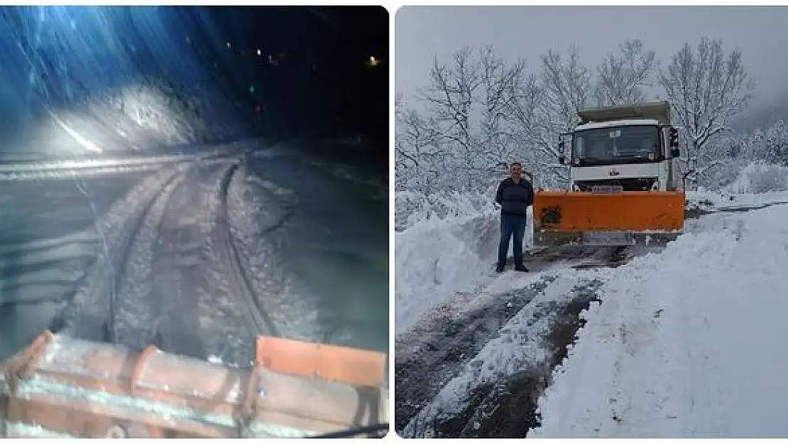 Ekipler gece gündüz çalışıyor, yollar açılıyor