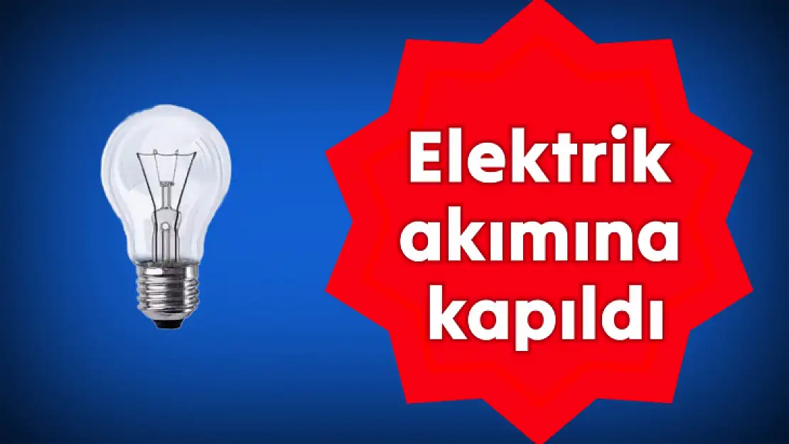 Elektrik akımına kapıldı