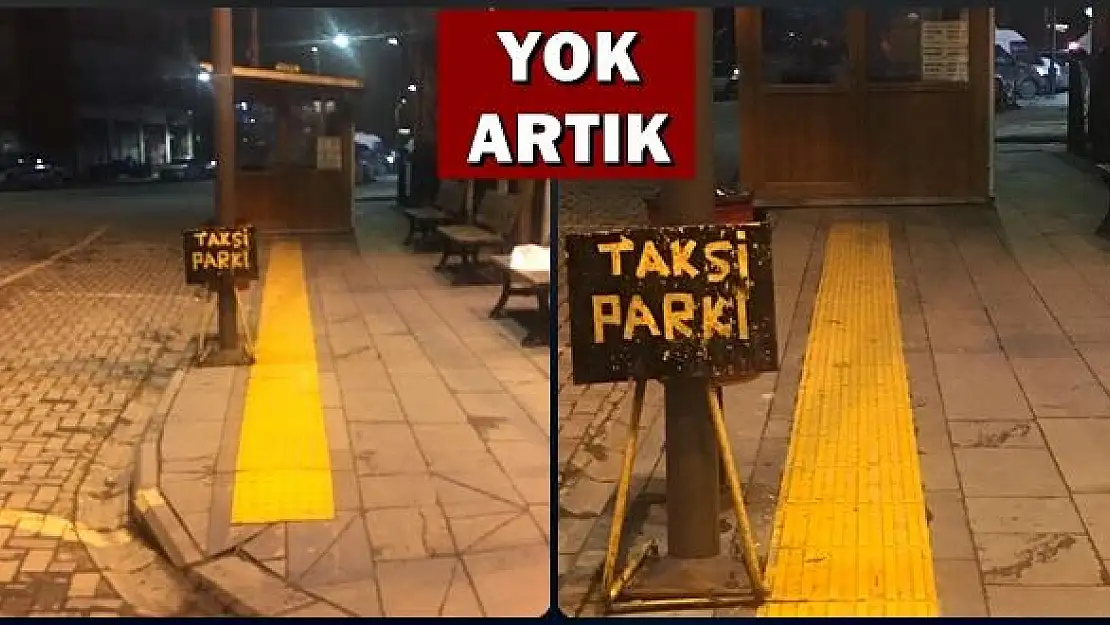 Engelli yolunda büyük engel