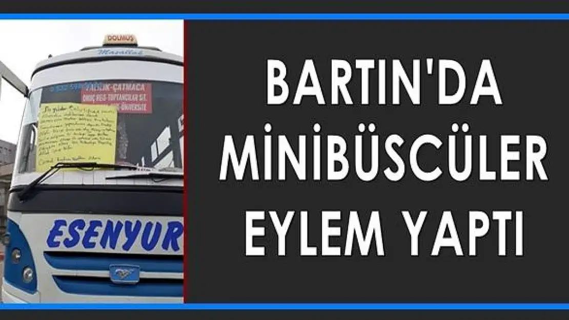 Esenyurt Minibüsçüleri eylem yaptı