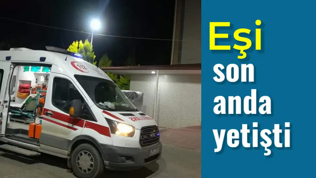 Eşi tarafından son anda kurtarıldı