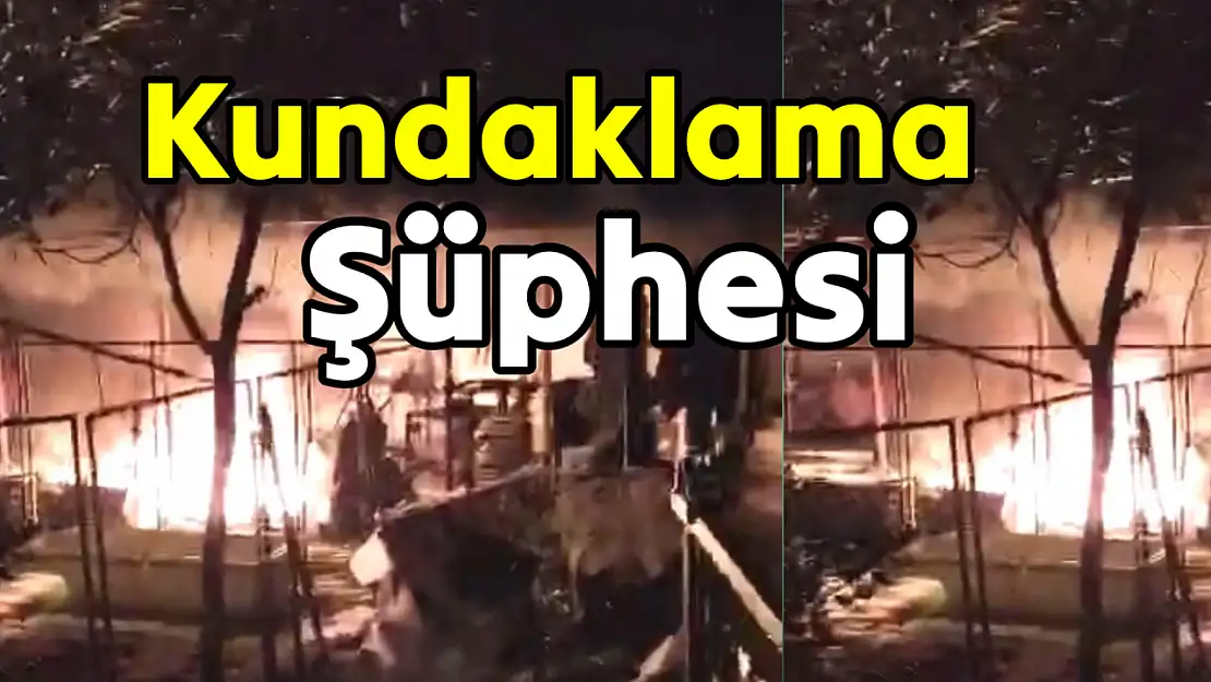 Ev yangınında kundaklama şüphesi