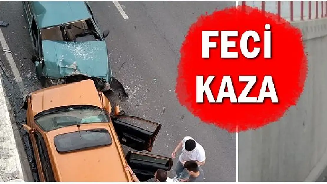 Feci kazada kafa kafaya çarpıştılar
