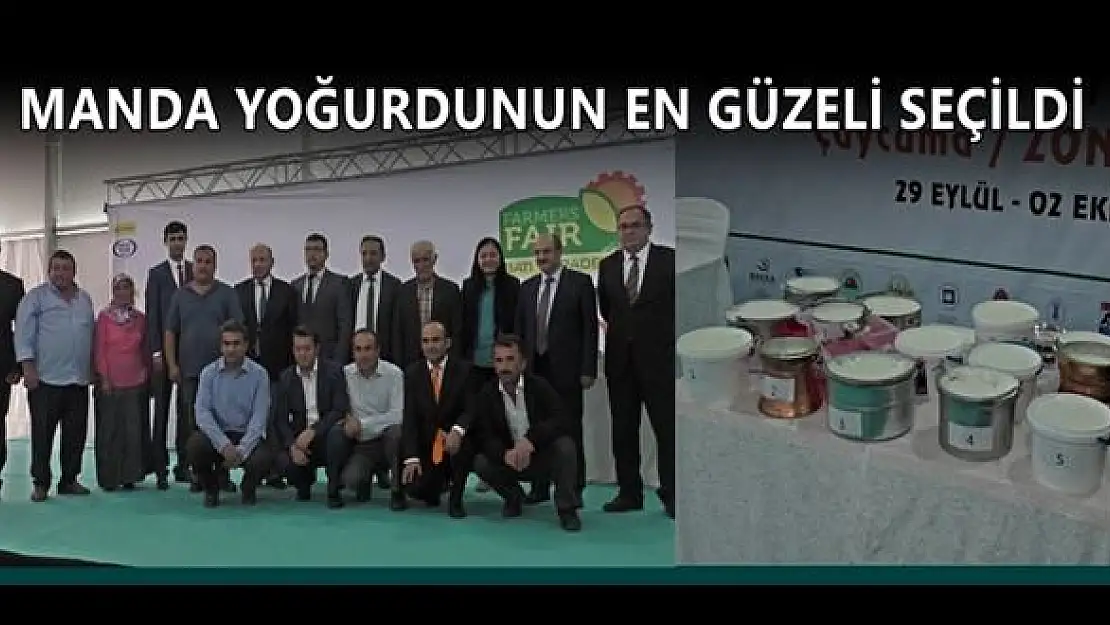 Fuarda en iyi manda yoğurdu seçildi