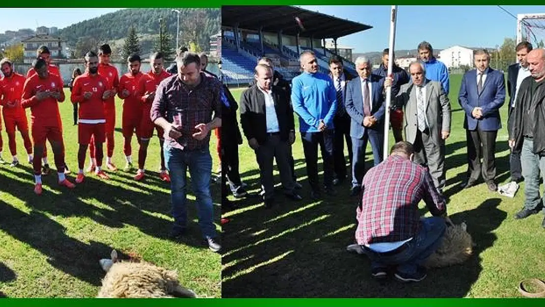 Galibiyet için dualarla kurban kesildi