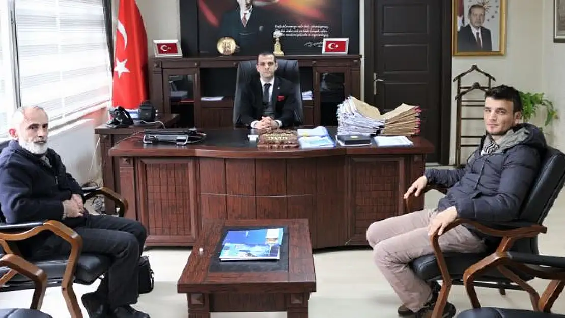 Gazetecilerden kaymakam Göktaş'a ziyaret