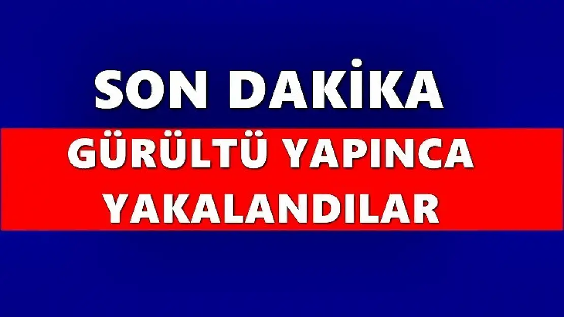 Gürültü yapılan evde misafir yakalandı