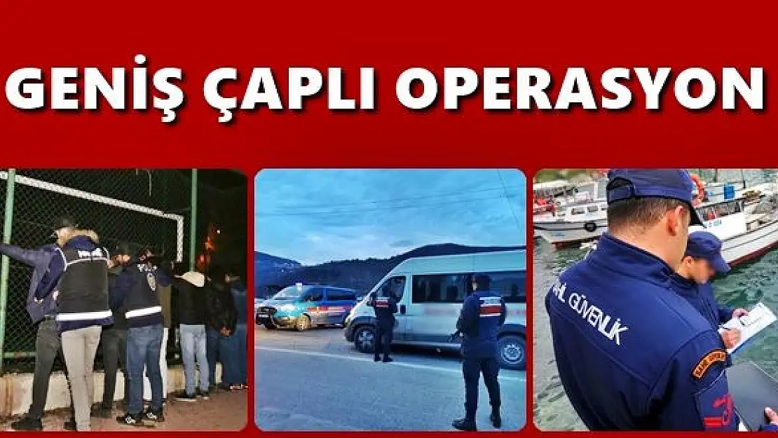 Güvenlik güçlerinden eş zamanlı operasyon