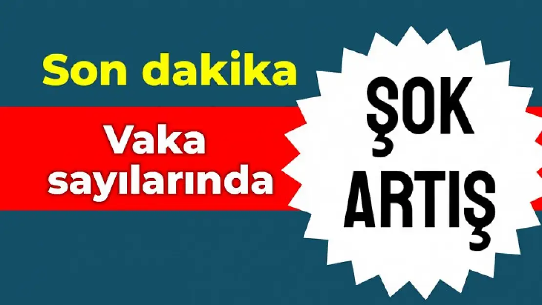 Haftalık vaka sayıları açıklandı