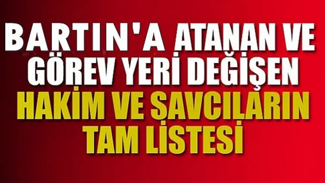 Hakimler ve Savcılar kararnamesi açıklandı