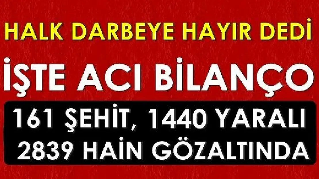 Halk darbe girişimine karşı tek yürek oldu