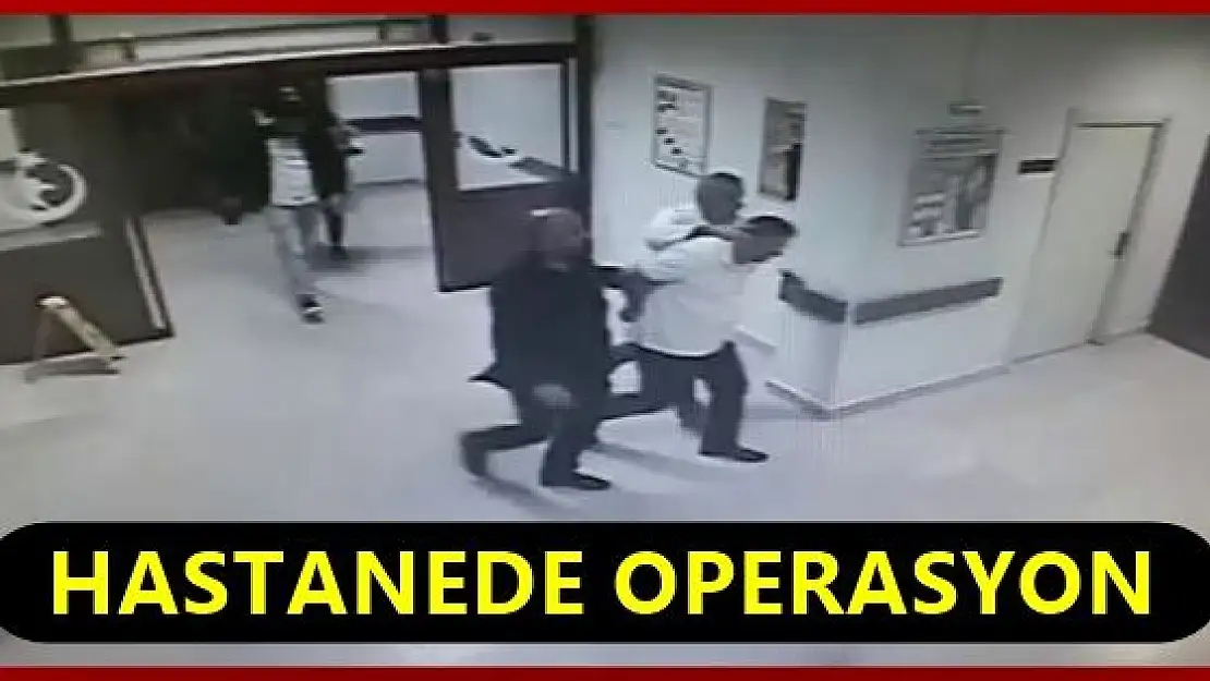 Hastane bahçesinde operasyon