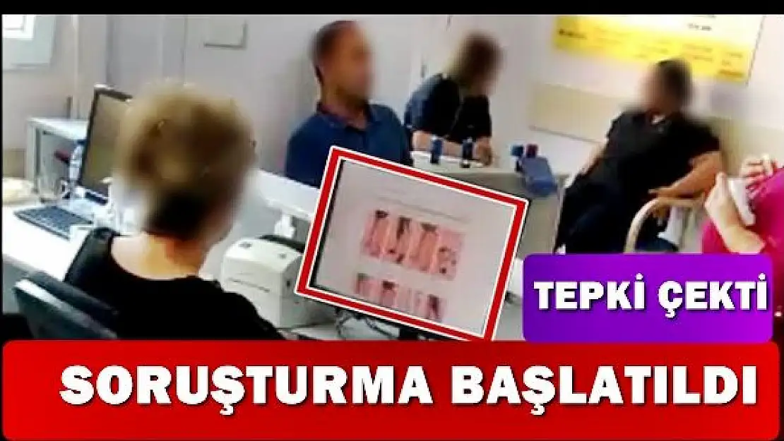 Hastanede tepki çeken görüntüye açıklama 