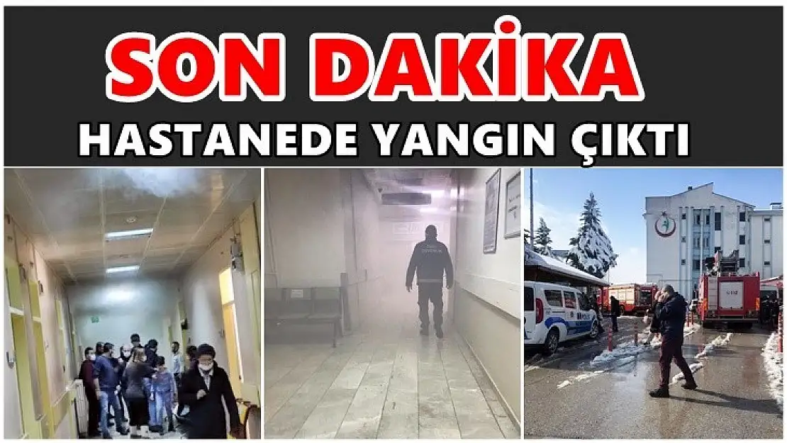 Hastanede yangın paniği!