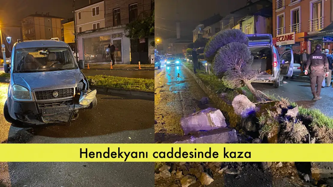 Hendekyanı caddesinde kaza