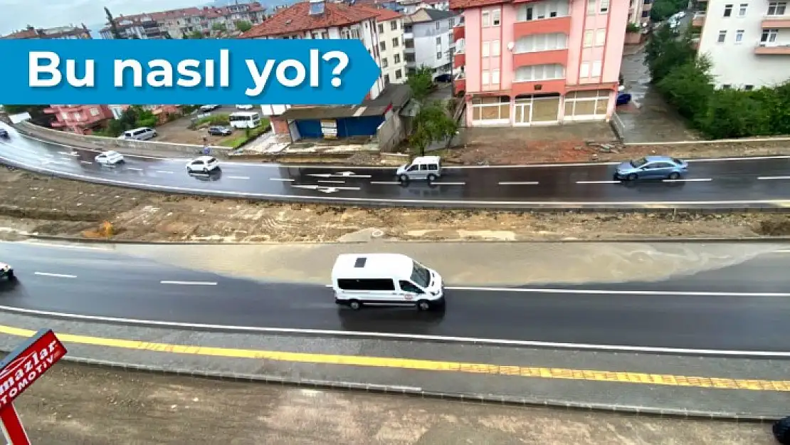 Her yağmurda sele giden yol