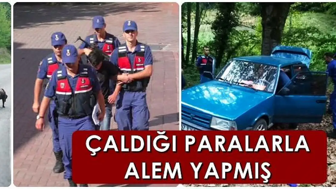 Hırsızlık yaptı, bakın nerede yakalandı?