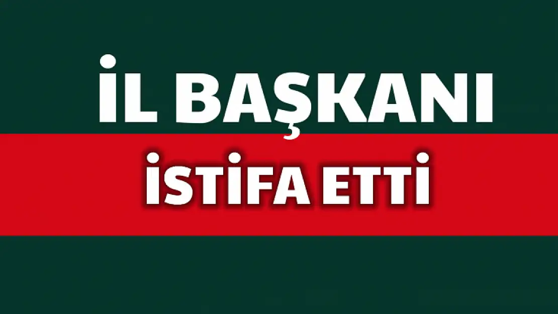 İl başkanı istifa etti