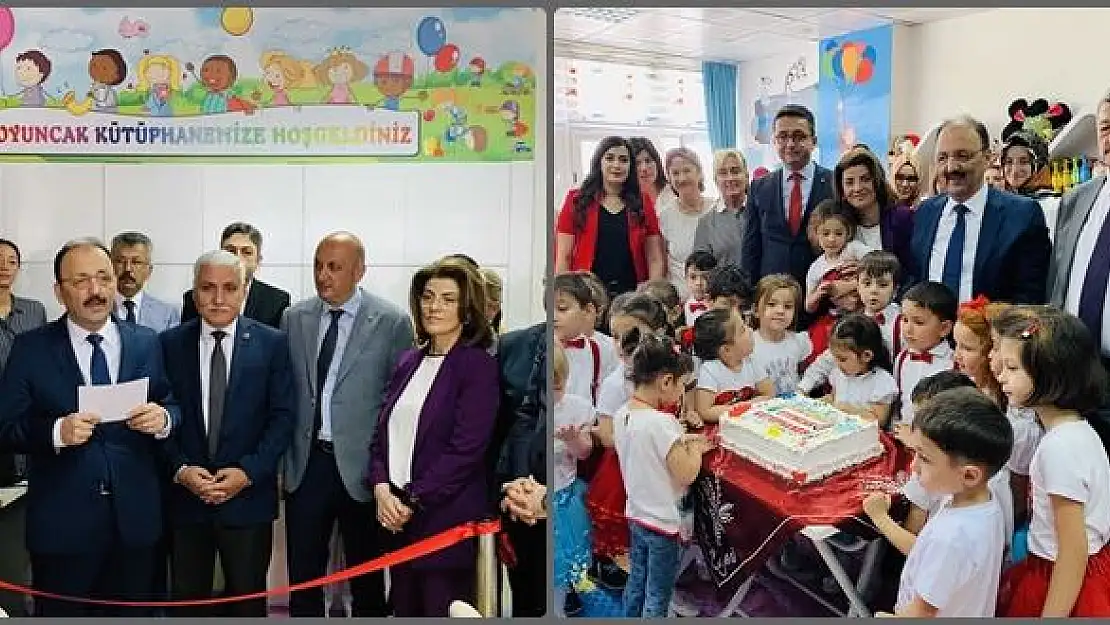 İlk oyuncak kütüphanesi törenle açıldı 