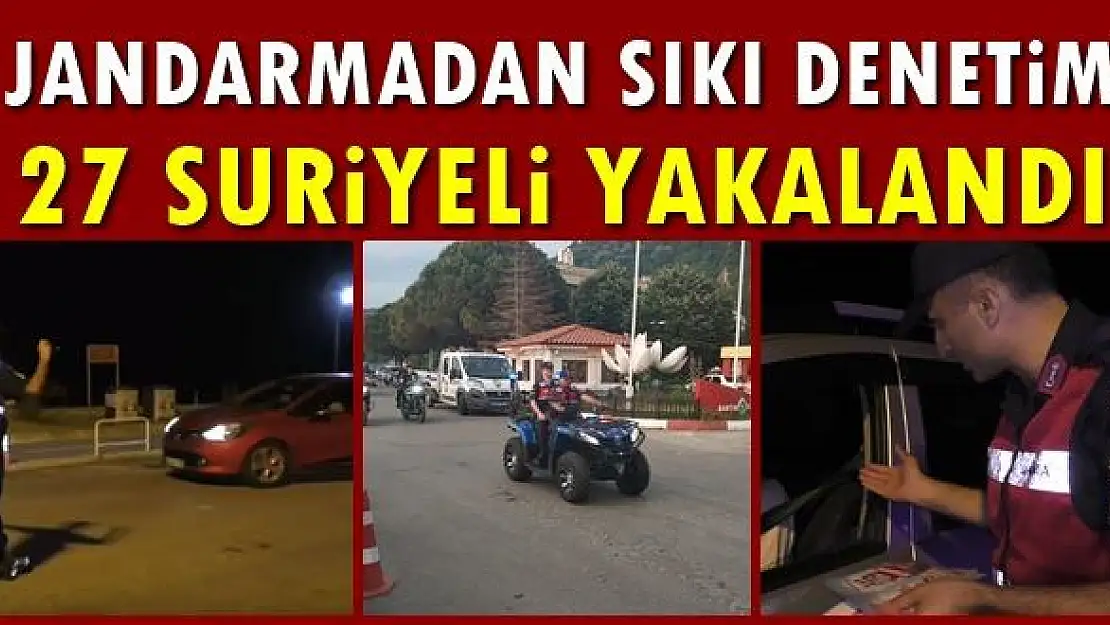 İnkumu'nda 27 Suriyeli yakalandı