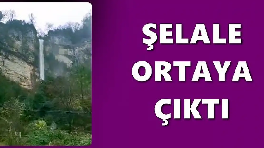 İnkumu'nda şelale ortaya çıktı