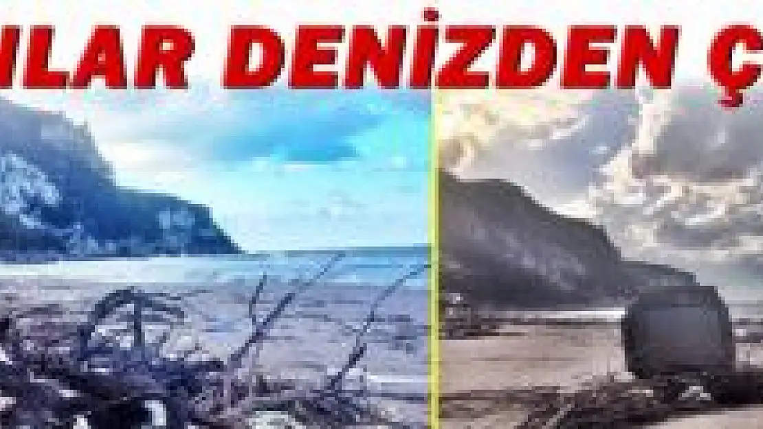 İnkumu sahiline bakın neler vurdu!