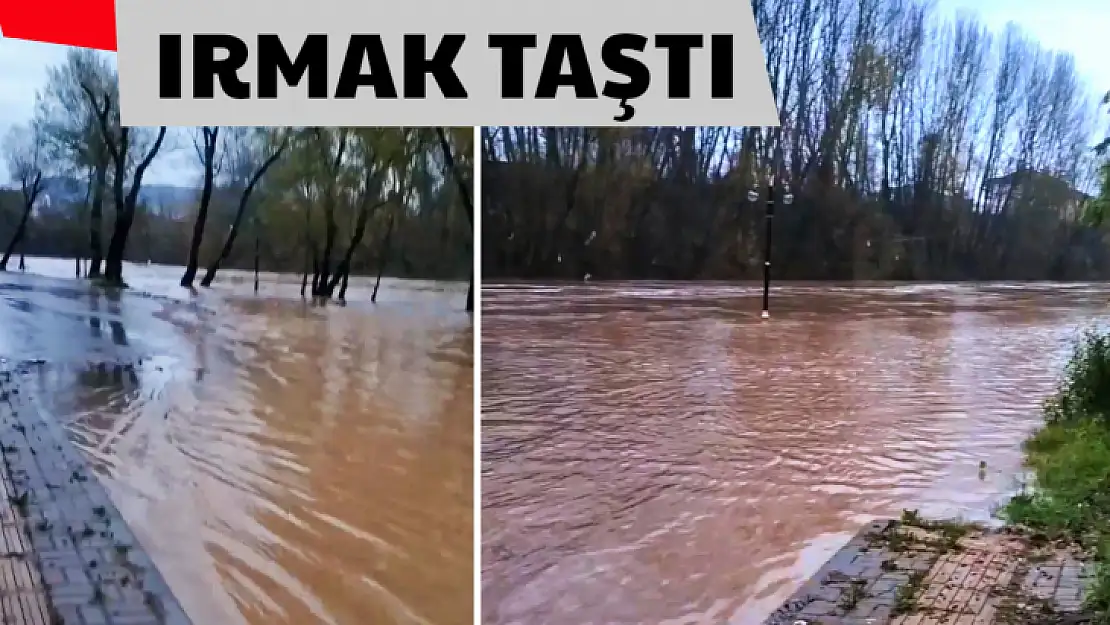 Irmakta su seviyesi yükseldi