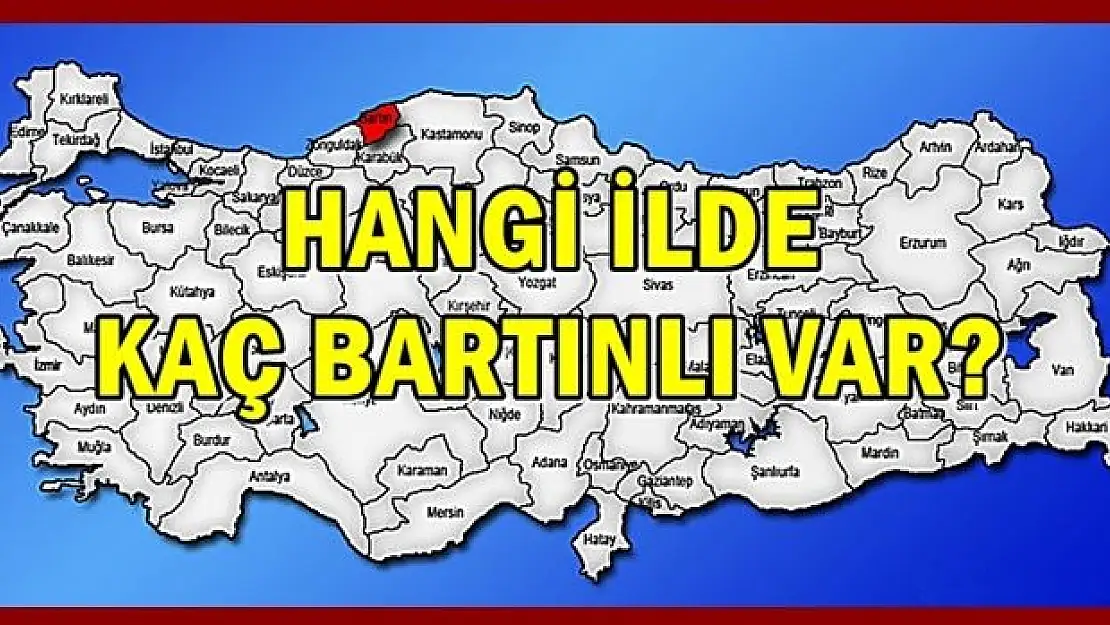 İşte illerdeki Bartınlı sayısı