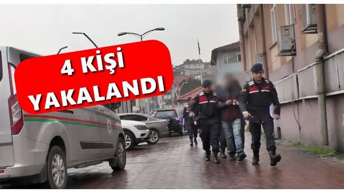 Jandarma bir gecede 4 kişiyi yakaladı