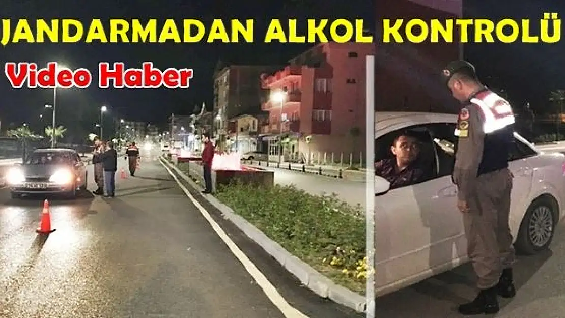 Jandarma ekipleri alkol kontrolü yaptı