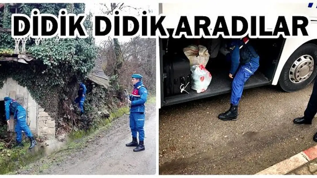 Jandarma her yeri didik didik aradı